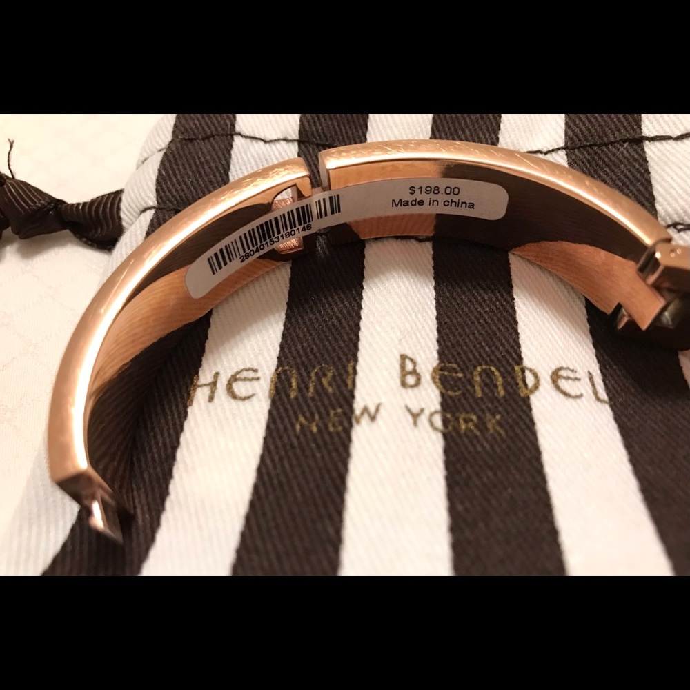 💎HTF💎HENRI BENDEL Double Row Swarovski Bangle - Picture 9 of 10
